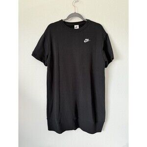 Nike Dress Womens M Black Short‎ Sleeve T-Shirt Style Casual Logo NWT DV7784 010